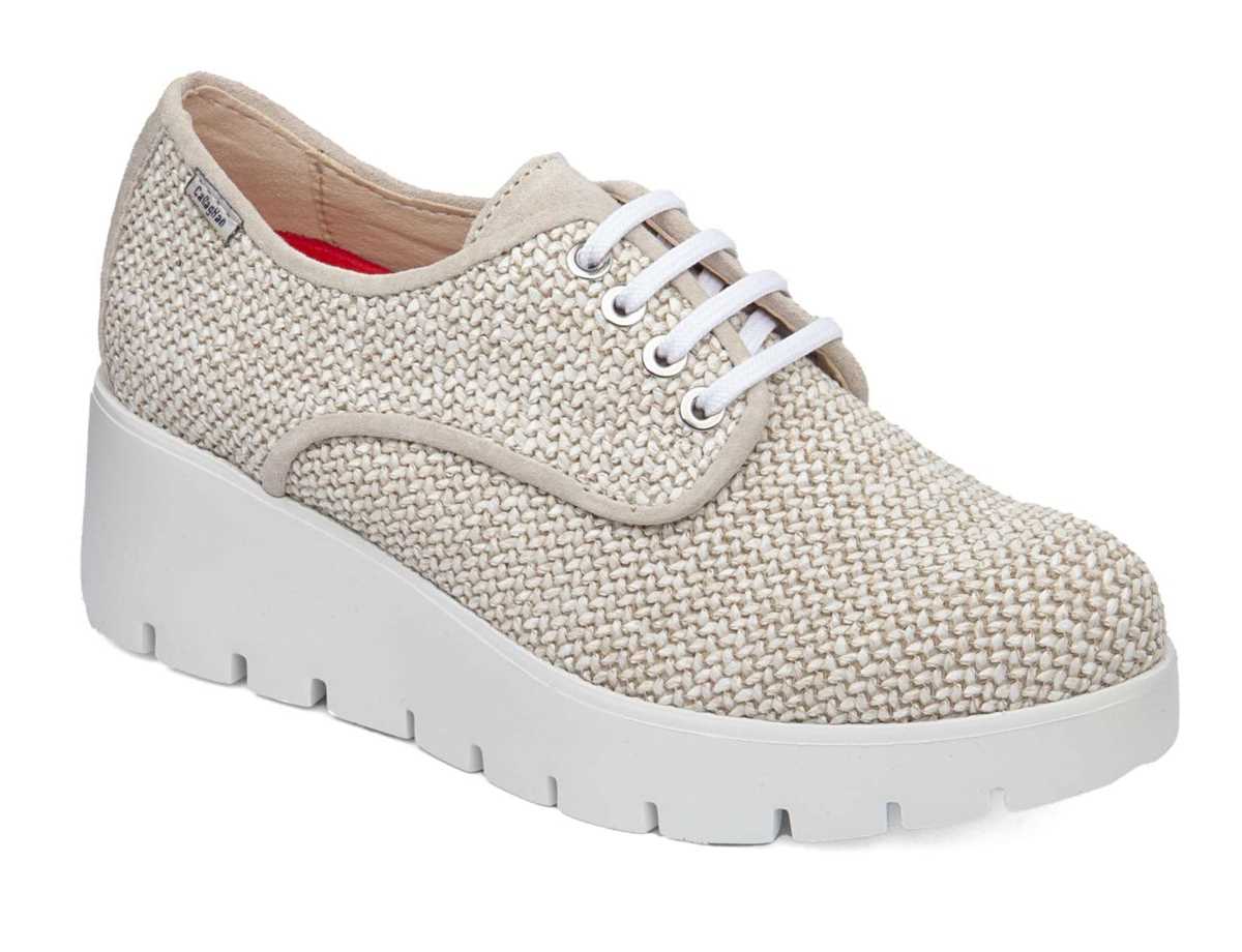 Callaghan 32101 Amal Platform Sneakers Dame Brune Hvide | LIY8177WM