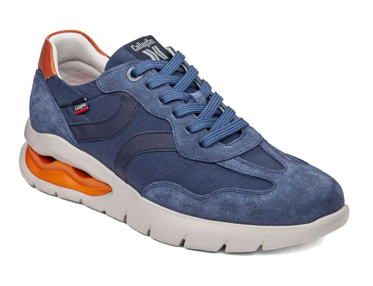 Callaghan 45408 Vento Sneakers Herre Blå Orange | NIE6049PP