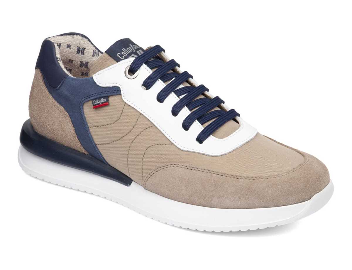 Callaghan 51100 Moses Sneakers Herre Beige Blå | UNB1771BA