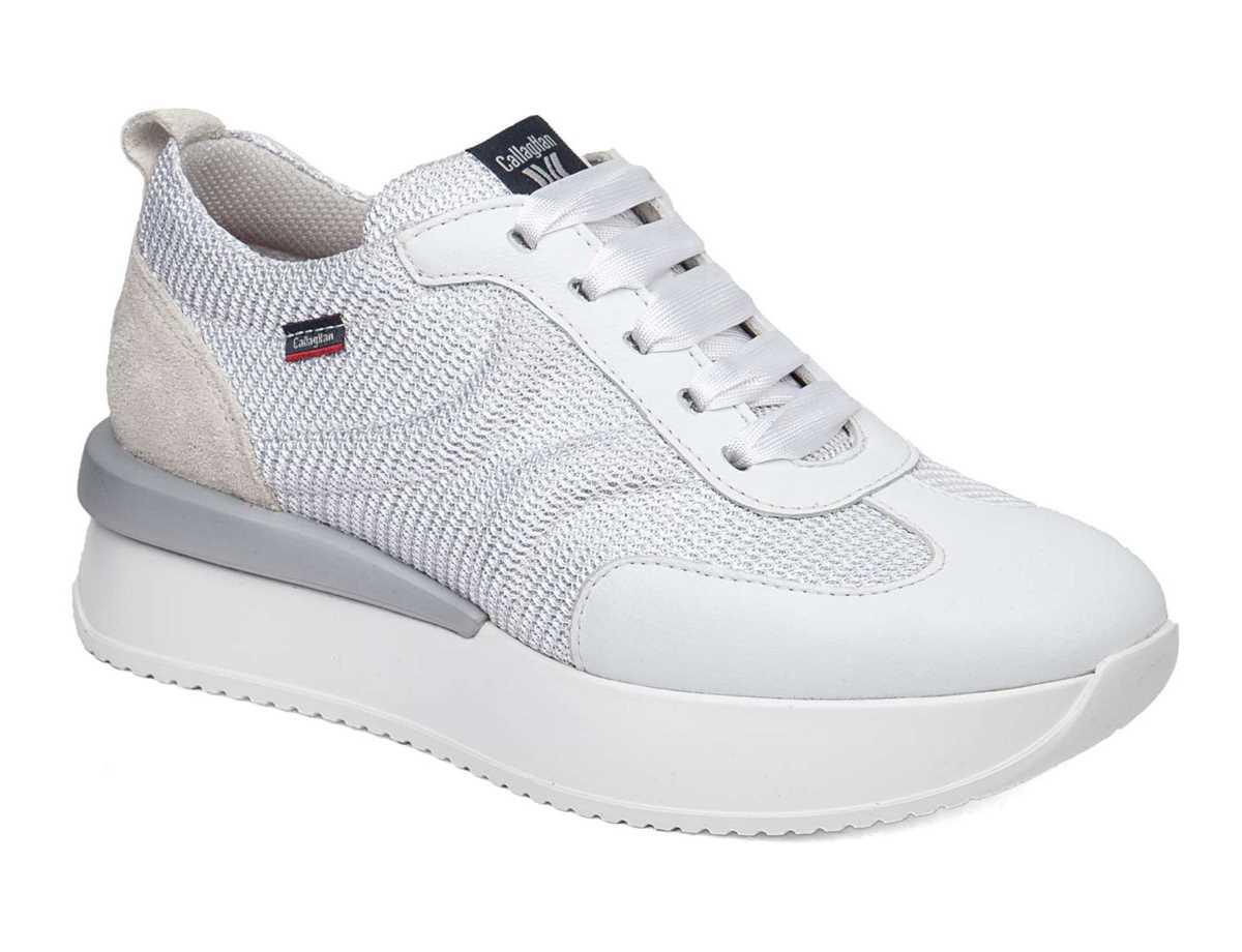 Callaghan 51200 Dina Sneakers Dame Hvide Sølv | GFI472ZN