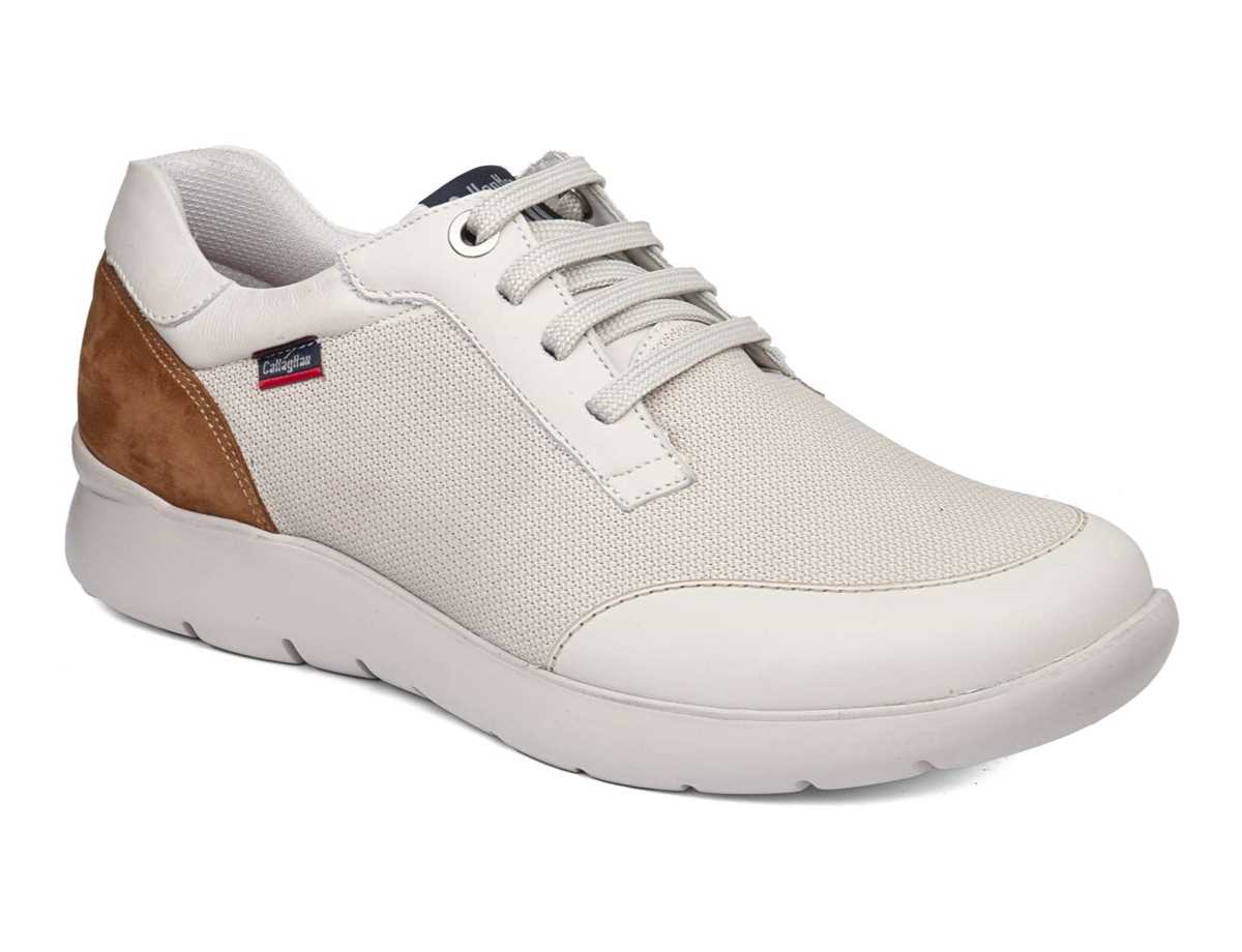 Callaghan 51308 Nuvole Sneakers Herre Hvide Brune | IRM998FA