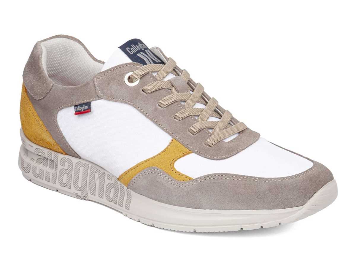 Callaghan 91324 Goliat S.I.Lase Sneakers Herre Grå Hvide Gul | VPC9551KB