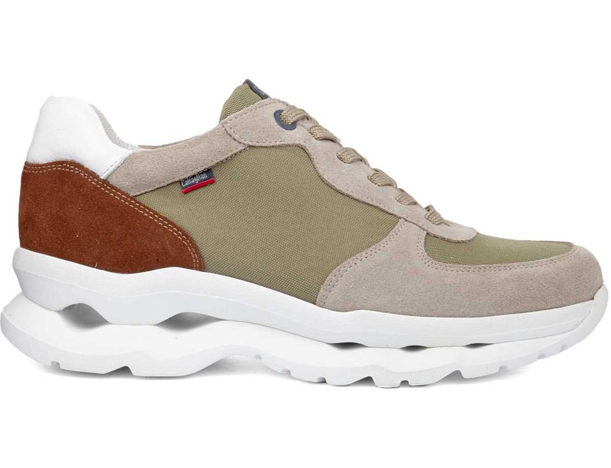 Callaghan 17813 Mare Sneakers Herre Beige Grøn Brune | LUI2281DJ