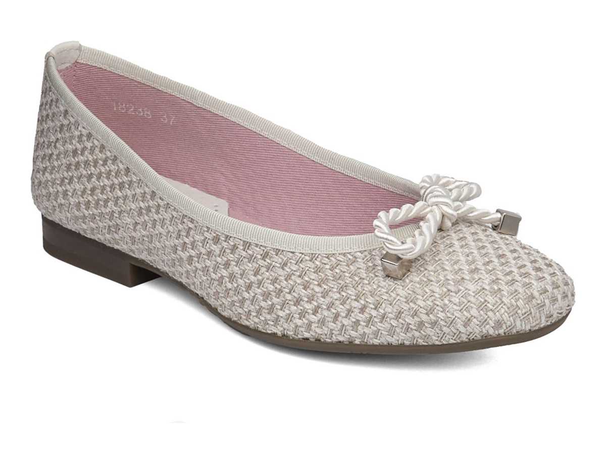 Callaghan 18238 Mila Ballerina Sko Dame Beige Hvide | PSE2425SR