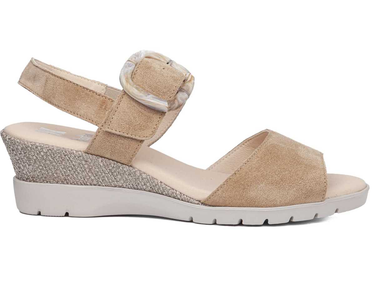 Callaghan 29116 Esperanza Kilehæl Sandaler Dame Beige | CEH416JH