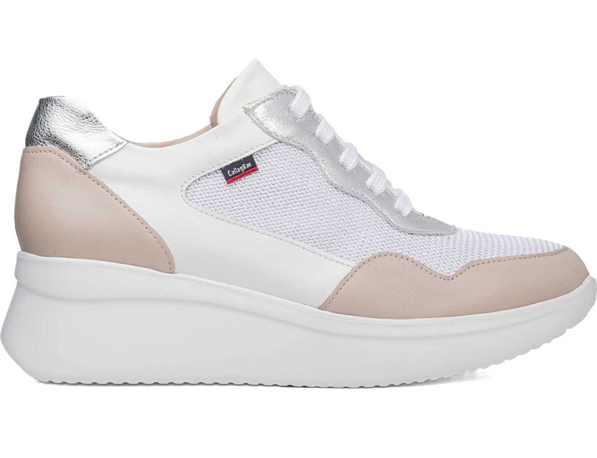 Callaghan 30002 Hanna Sneakers Dame Lyserød Hvide Sølv | TGS4654HF