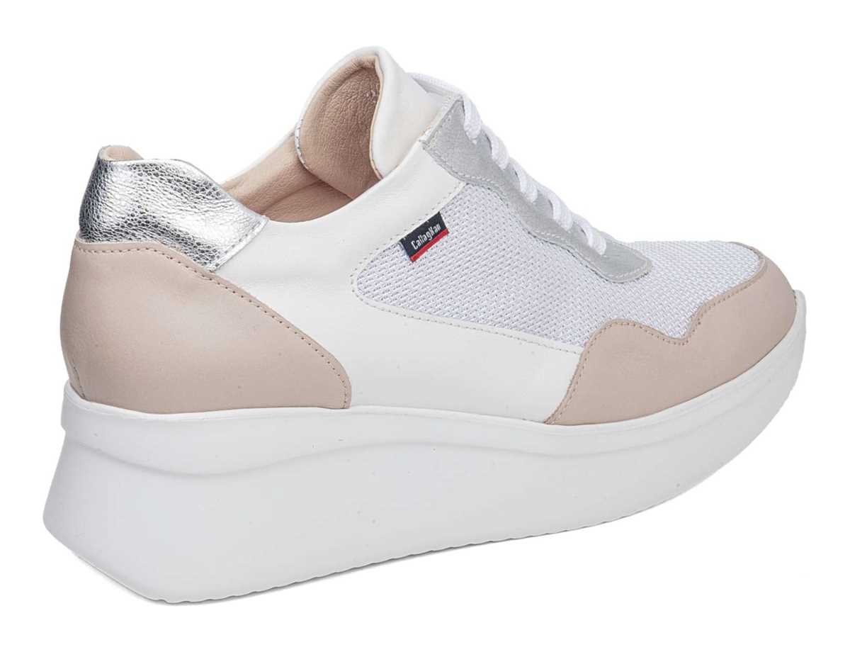 Callaghan 30002 Hanna Sneakers Dame Lyserød Hvide Sølv | TGS4654HF