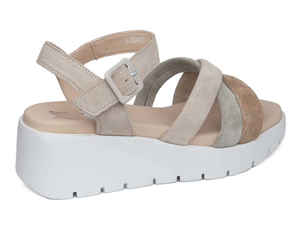 Callaghan 32000 Bera Kilehæl Sandaler Dame Beige Grøn Brune | NRB538GB