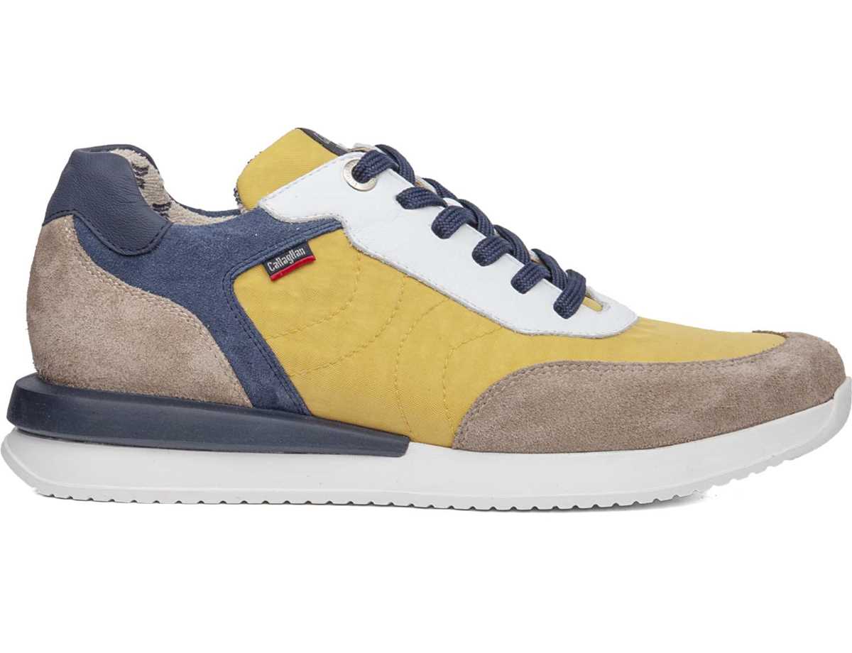 Callaghan 51100 Moses Sneakers Herre Beige Gul Blå | XCU8024BW