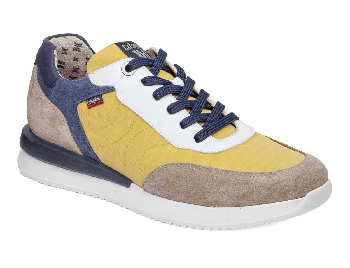 Callaghan 51100 Moses Sneakers Herre Beige Gul Blå | XCU8024BW