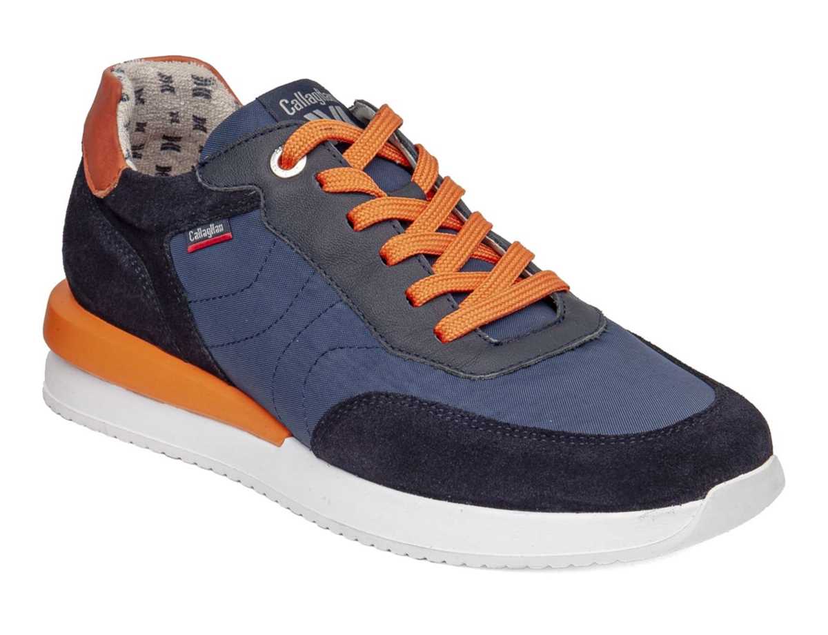 Callaghan 51100 Moses Sneakers Herre Blå Sort Orange | XNF9932JM