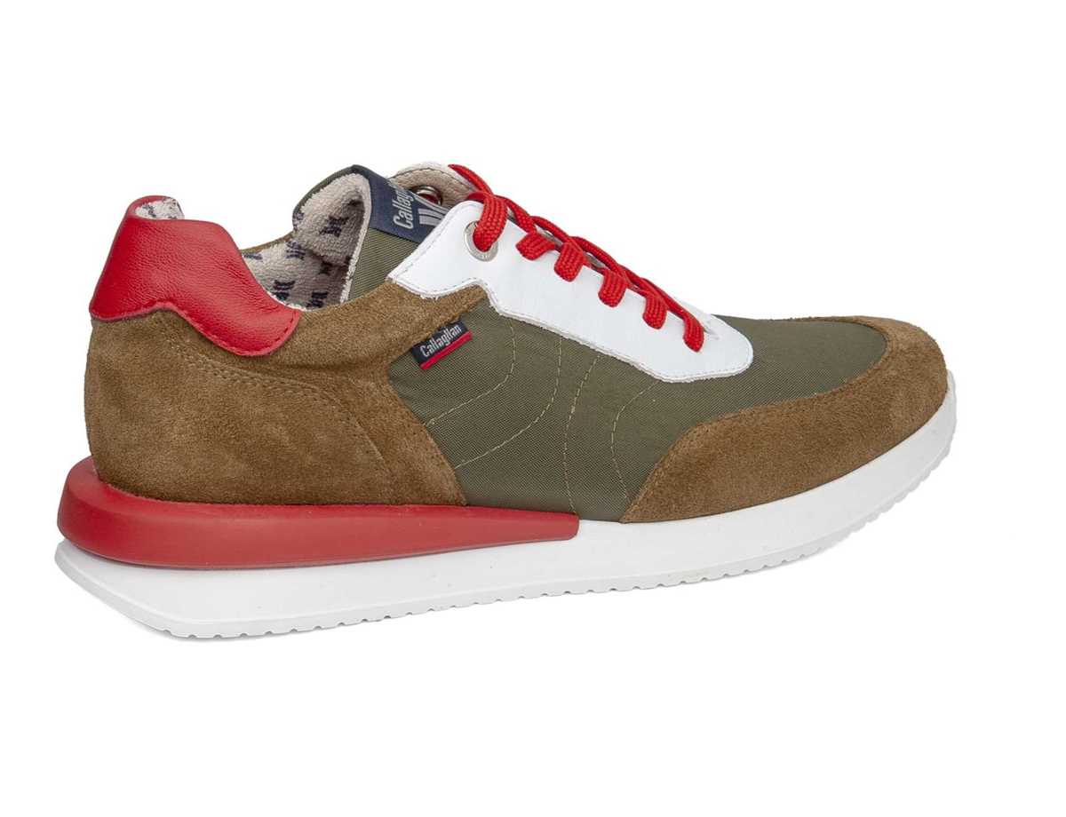 Callaghan 51100 Moses Sneakers Herre Grøn Brune Rød | DXL2739MN