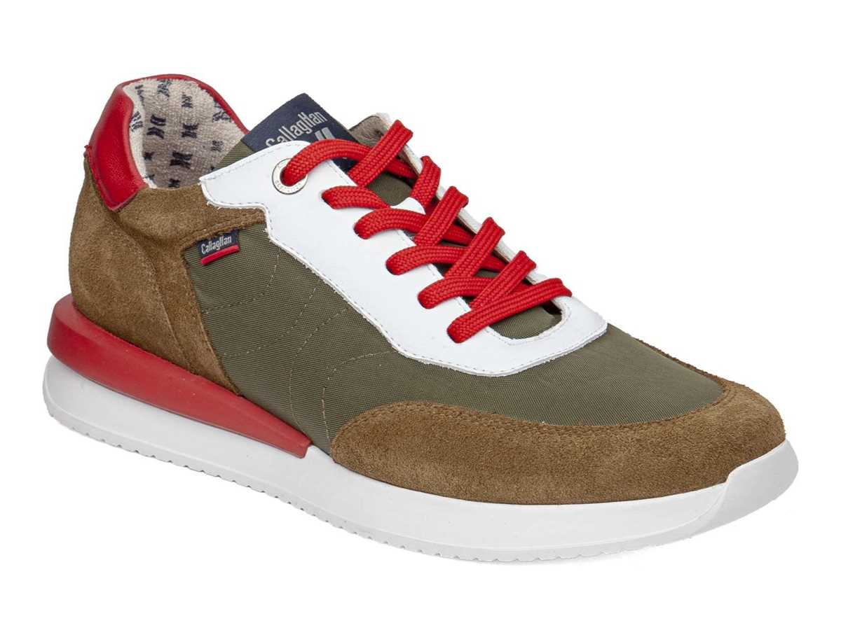 Callaghan 51100 Moses Sneakers Herre Grøn Brune Rød | DXL2739MN