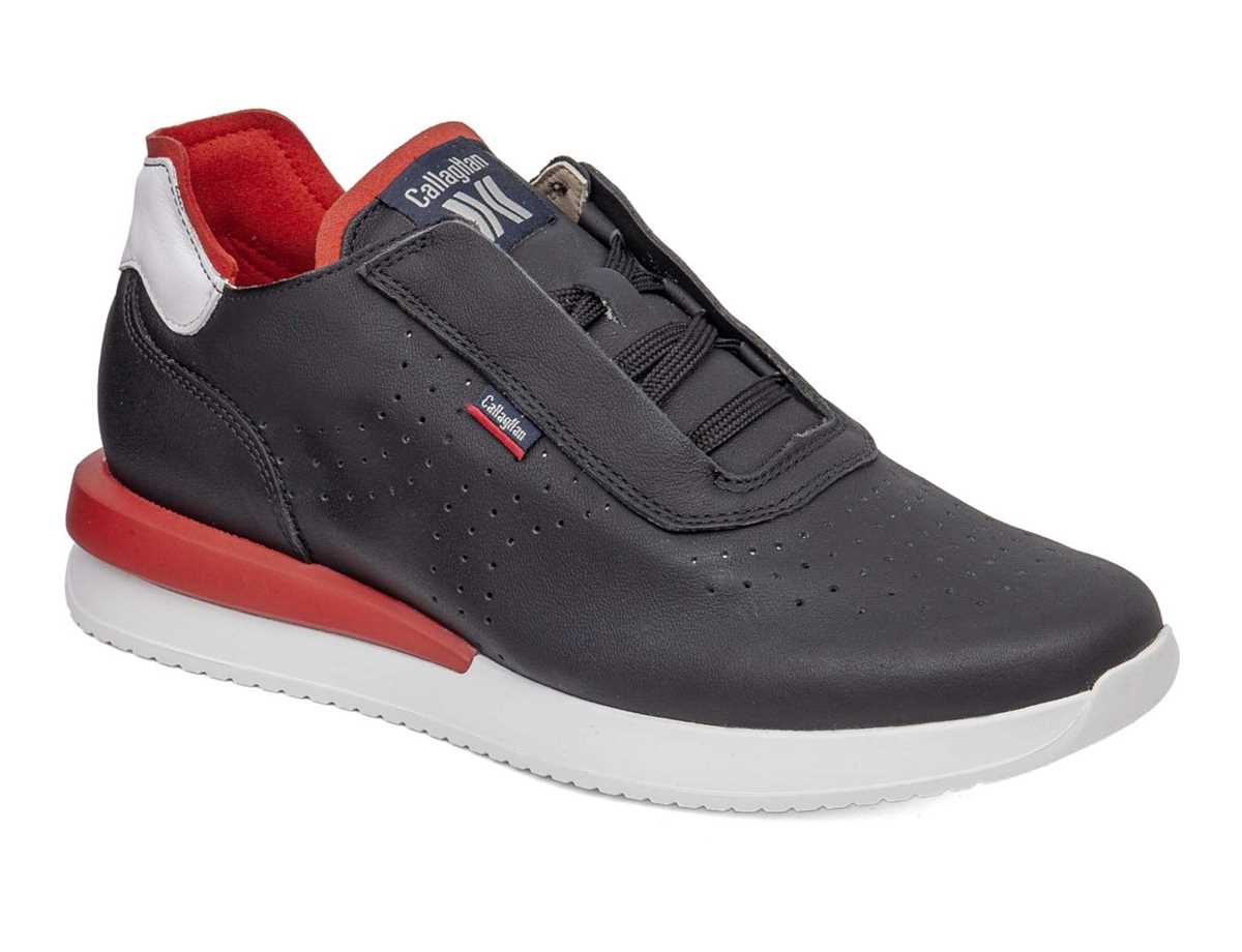 Callaghan 51101 Moses Sneakers Herre Sort Hvide Rød | SAB8576FU