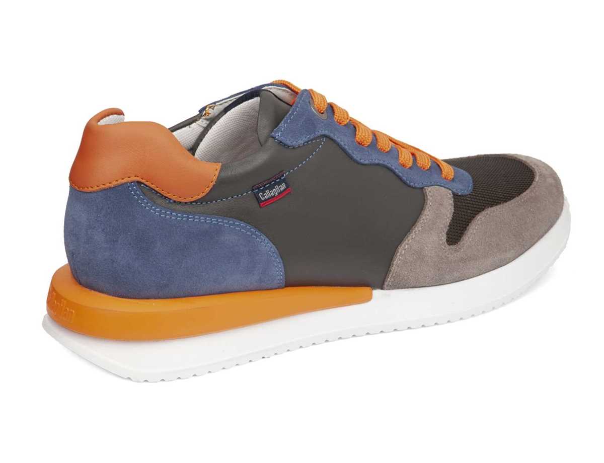 Callaghan 51103 Moses Sneakers Herre Grå Blå Orange | OYH1932TX