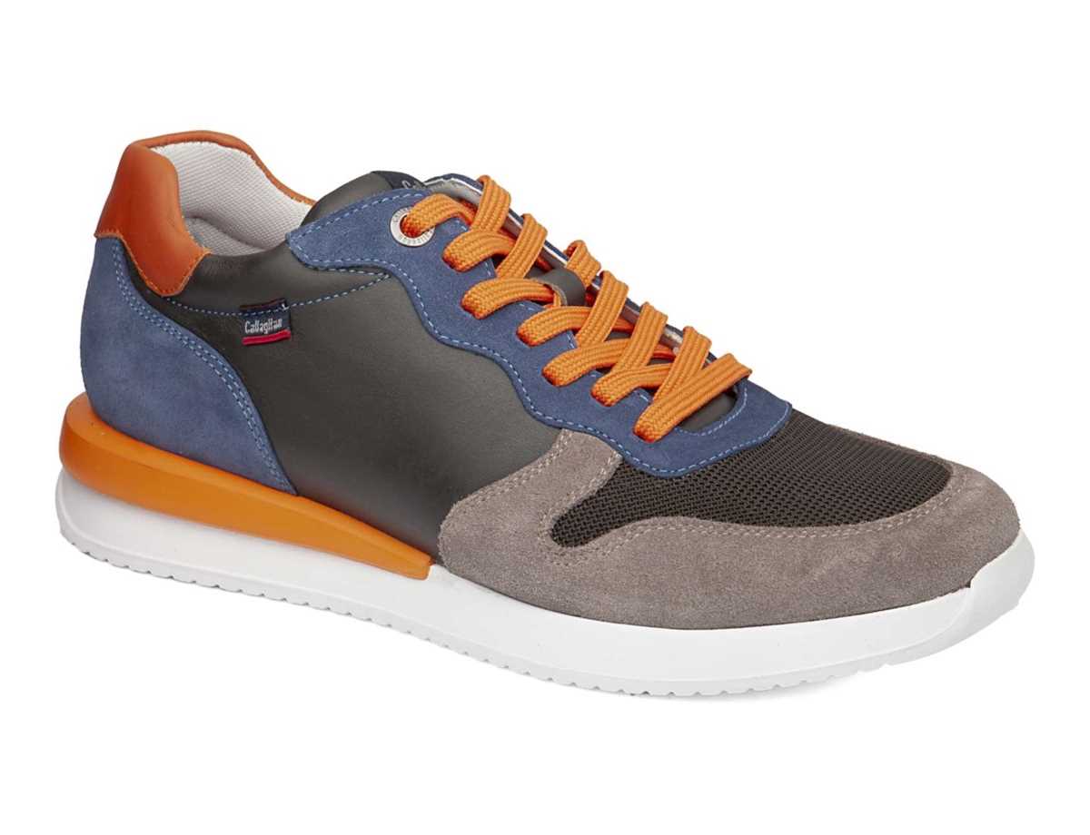 Callaghan 51103 Moses Sneakers Herre Grå Blå Orange | OYH1932TX