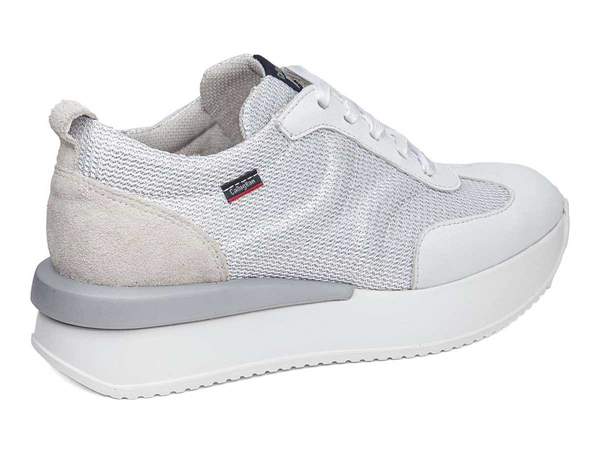 Callaghan 51200 Dina Sneakers Dame Hvide Sølv | GFI472ZN