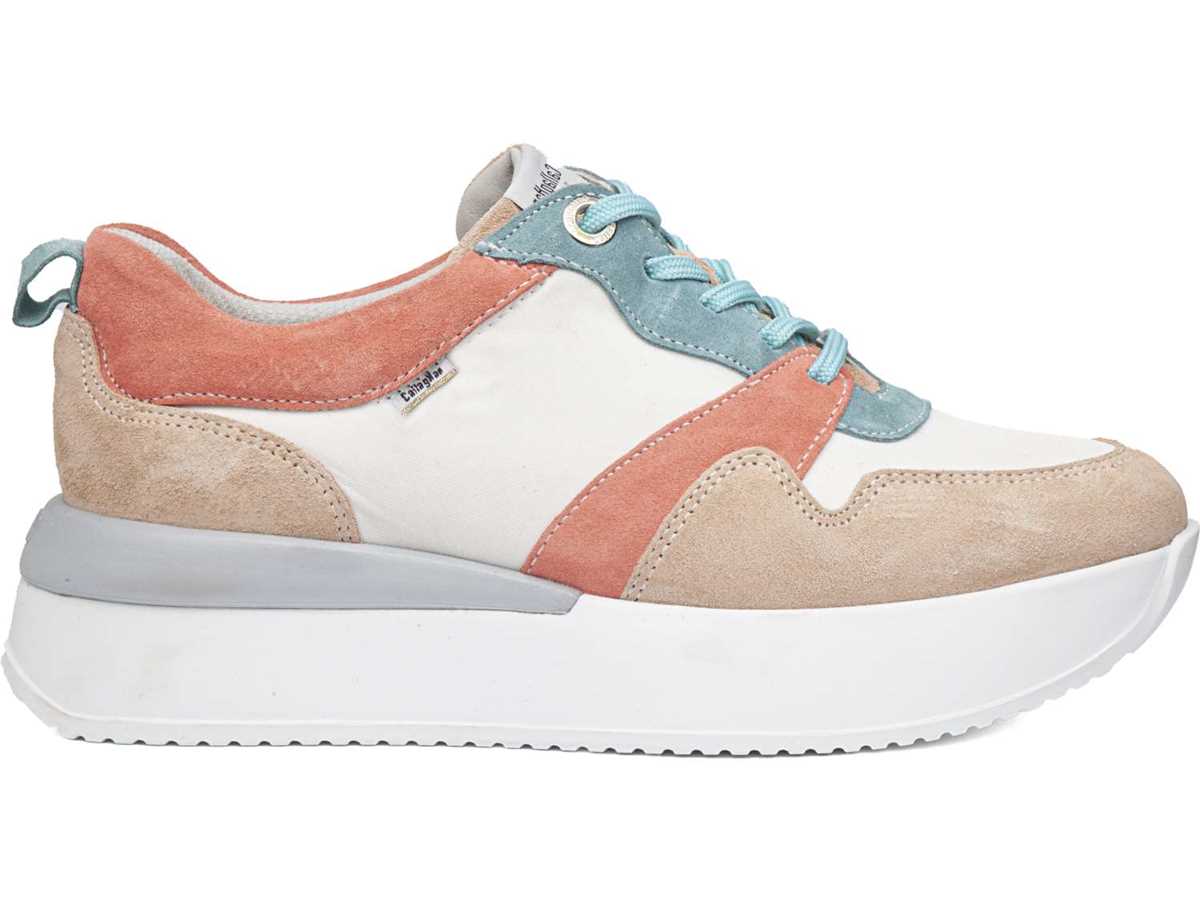 Callaghan 51206 Dina Sneakers Dame Lyserød Hvide Beige | OVJ2772IH