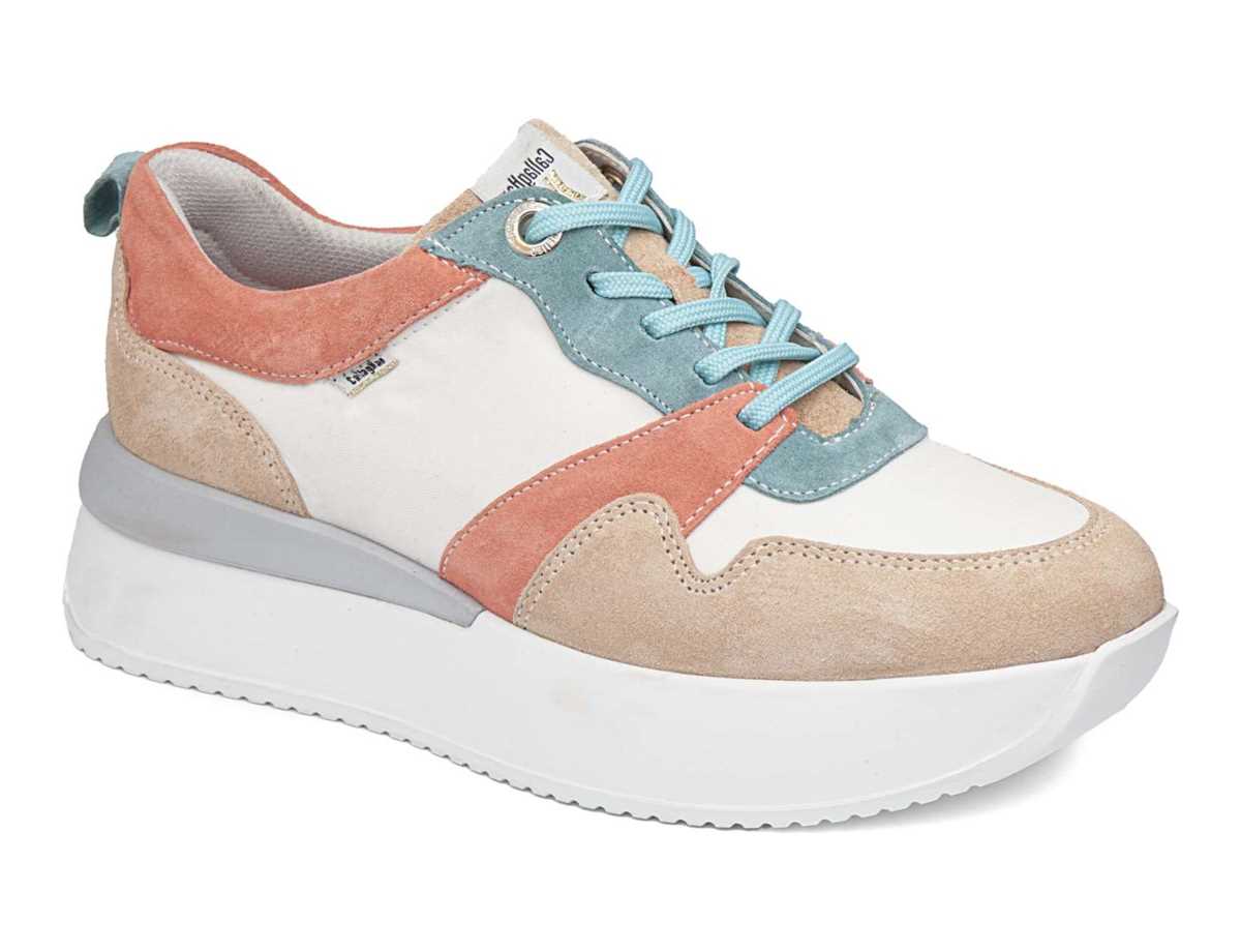 Callaghan 51206 Dina Sneakers Dame Lyserød Hvide Beige | OVJ2772IH