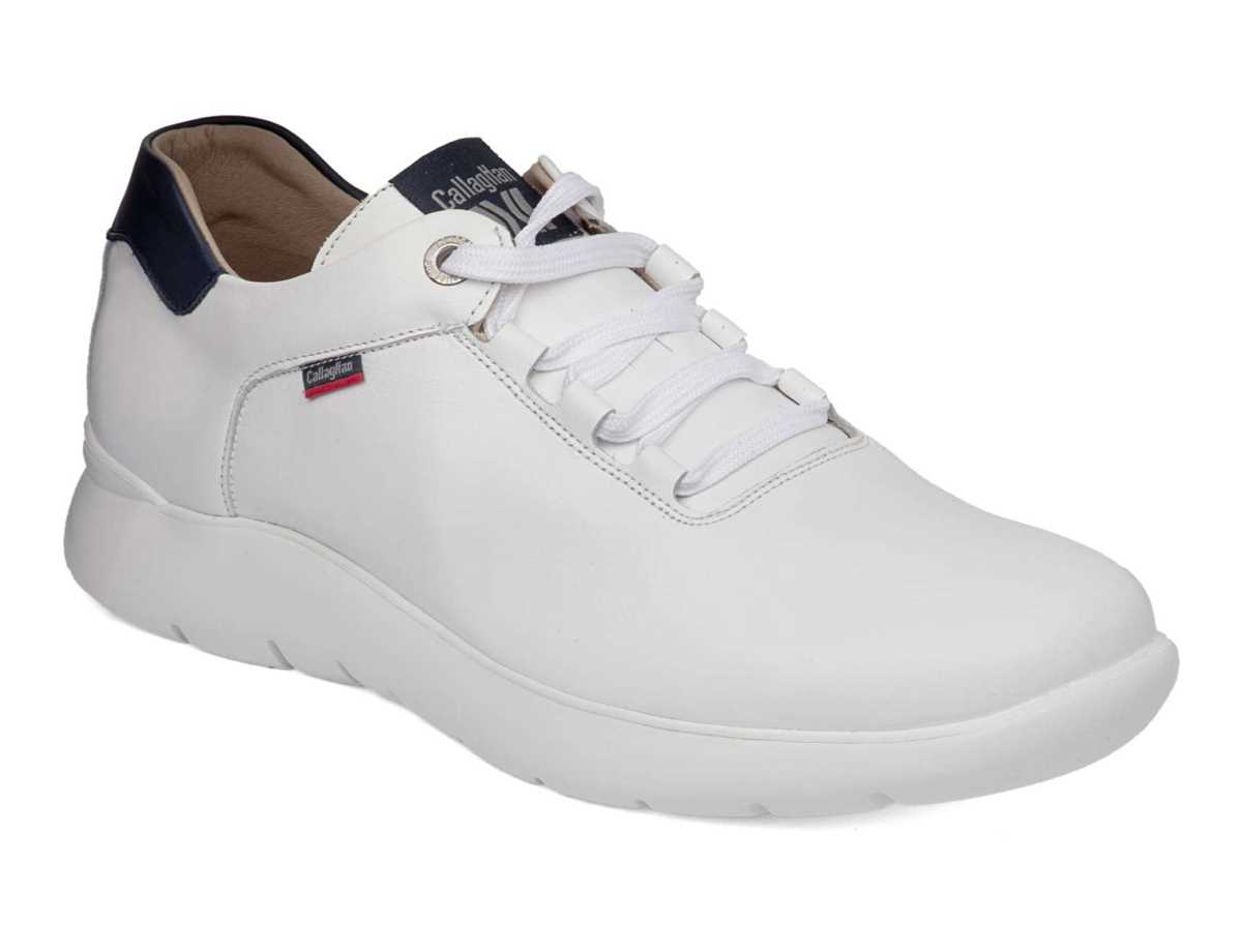 Callaghan 51300 Nuvole Sneakers Herre Hvide Blå | MCL399DS