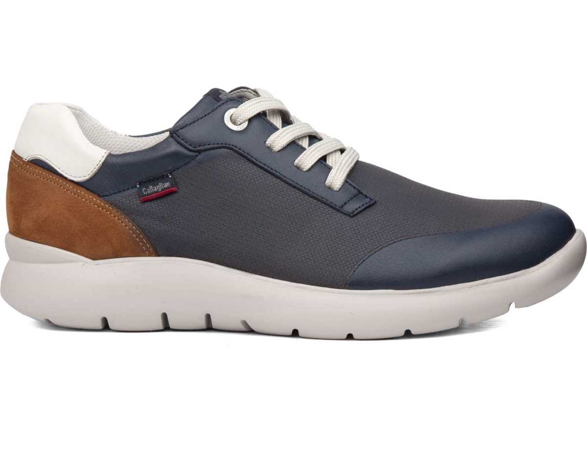 Callaghan 51308 Nuvole Sneakers Herre Blå Brune Hvide | VAY3444BQ