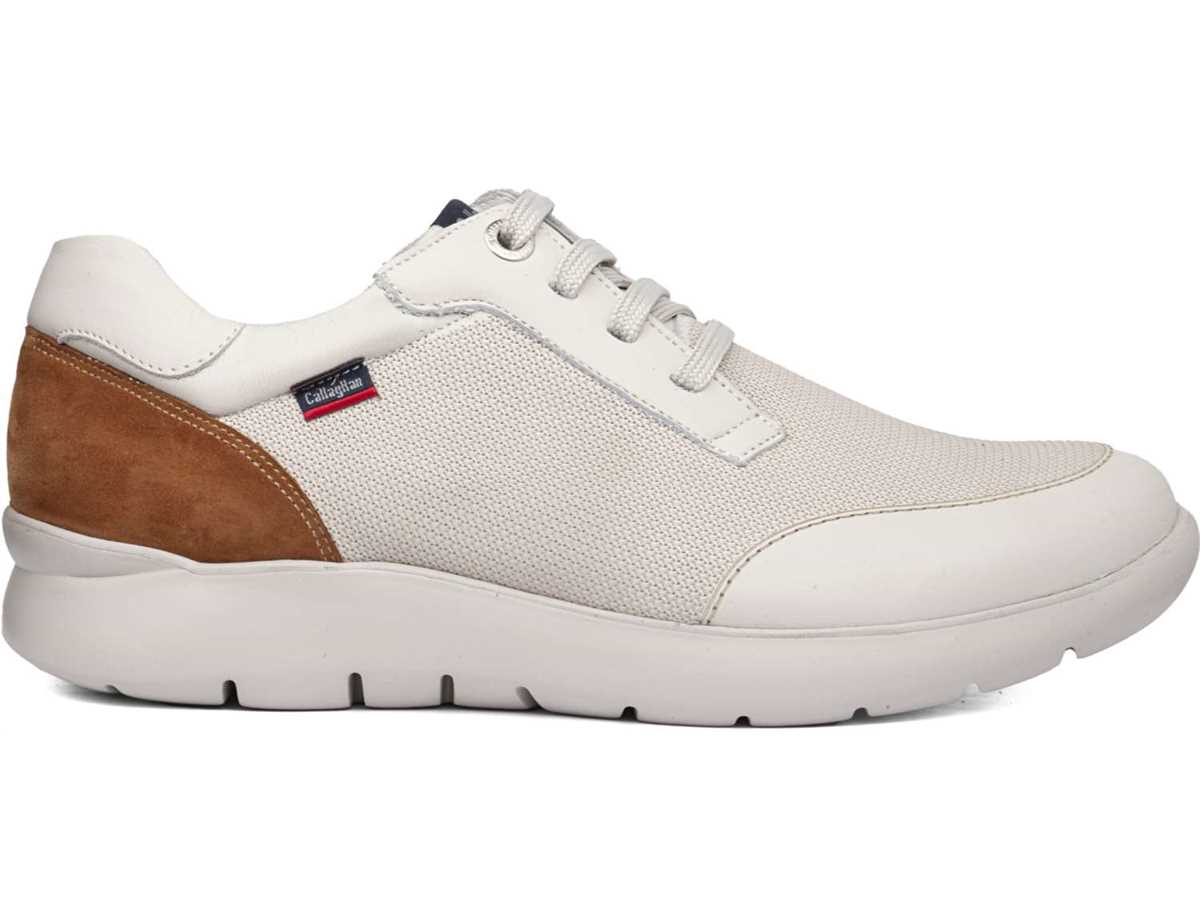 Callaghan 51308 Nuvole Sneakers Herre Hvide Brune | IRM998FA