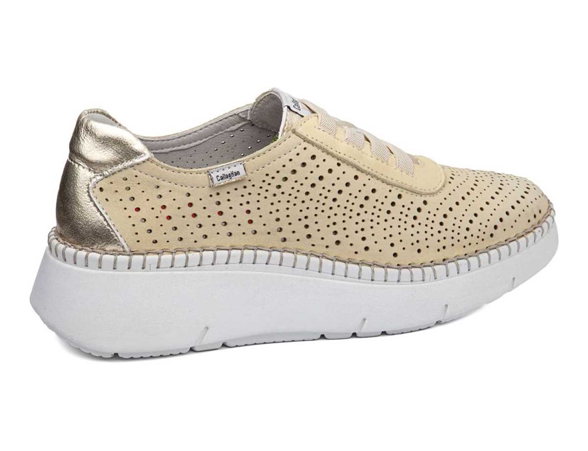 Callaghan 53600 Circular Sra. Platform Sneakers Dame Gul Beige | EFA6569VK