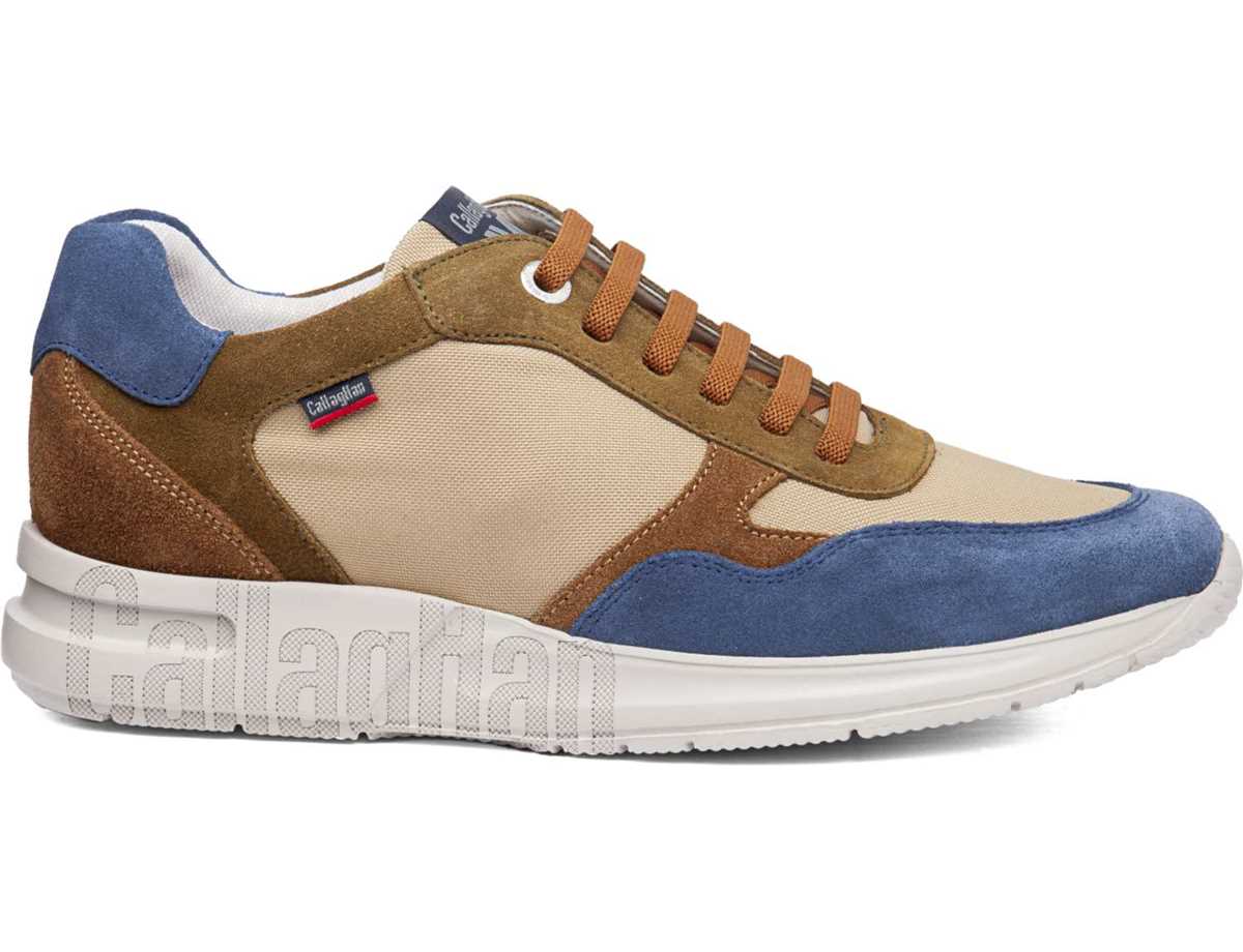 Callaghan 91324 Goliat S.I.Lase Sneakers Herre Blå Beige Grøn | CIV10011OP