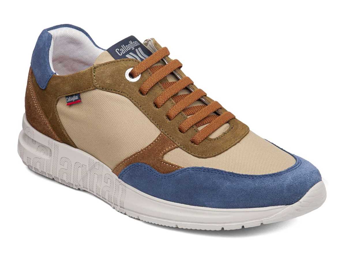 Callaghan 91324 Goliat S.I.Lase Sneakers Herre Blå Beige Grøn | CIV10011OP