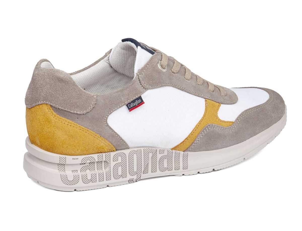 Callaghan 91324 Goliat S.I.Lase Sneakers Herre Grå Hvide Gul | VPC9551KB